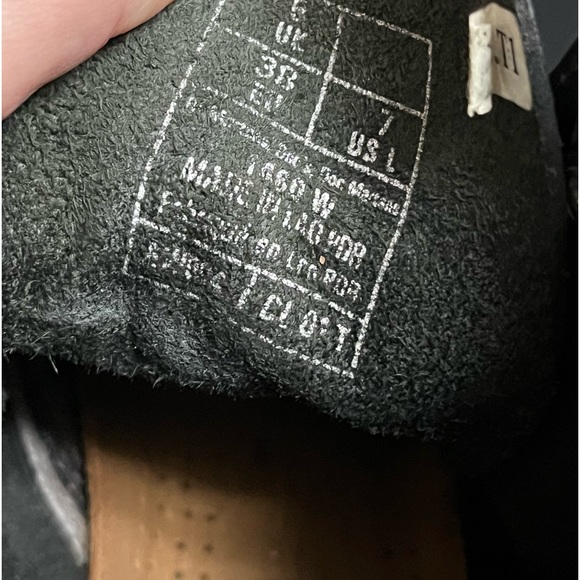 Dr Martens 1460W 8-Eye Combat Boots Black Size 7 - Picture 11 of 11